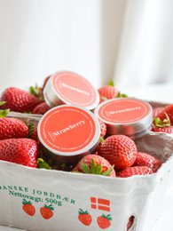 Mini duftende sojalys, Jordbær
