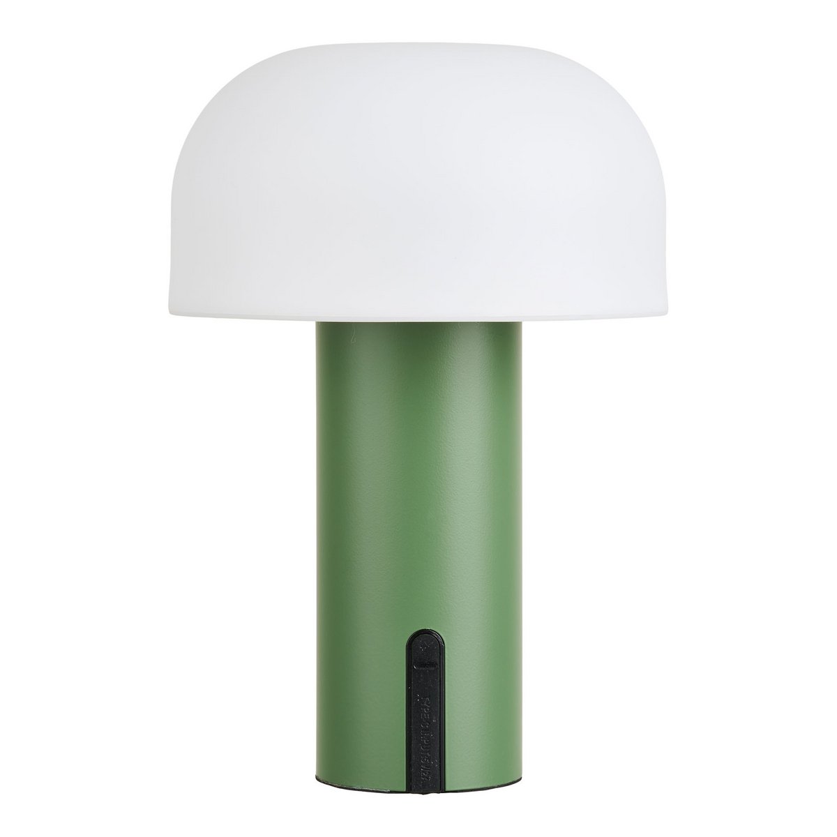 Soham LED Lamp, rechargeable, white/green