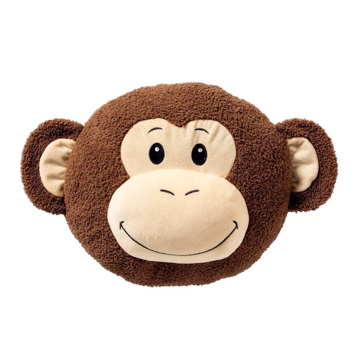 MONKEY - Cushion 30 cm - Round - Monkey - Partridge - Brown