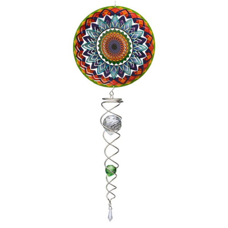 Spin Art Windspinner Mandala Rainbow Artist Crystal Tale, ACTMRA0800, Gesamtlänge 60 cm