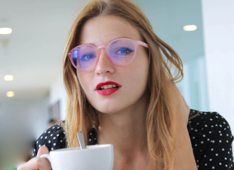 Lennon Blue Light Glasses - Everyday Lens (krystal pink)