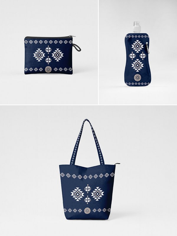 Pouch Greek Aztec