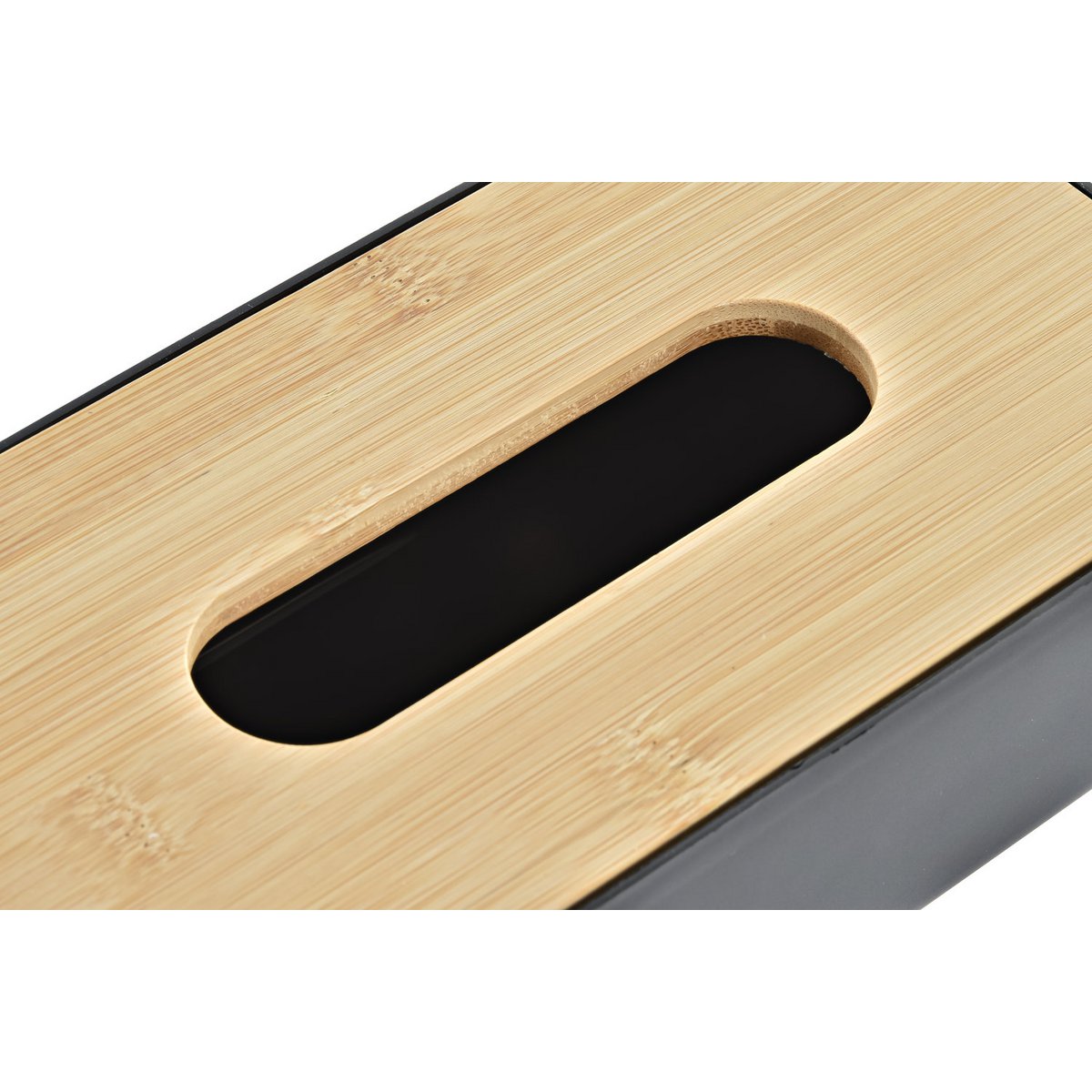 CAJA PAÃ‘UELOS BAMBU PP 24X12X7,4 NEGRO PB197309