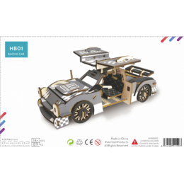 Bouwpakket Sportauto met Vleugeldeurenkleur