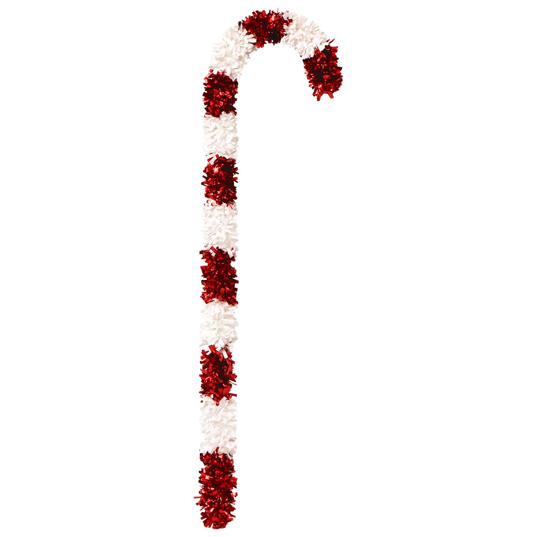 Candy cane tinsel
