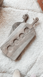 Wood Wood Wood Aperitif Board | Ręcznie robiona marokańska tablica służbowa | Rustykalny talerz węgierski