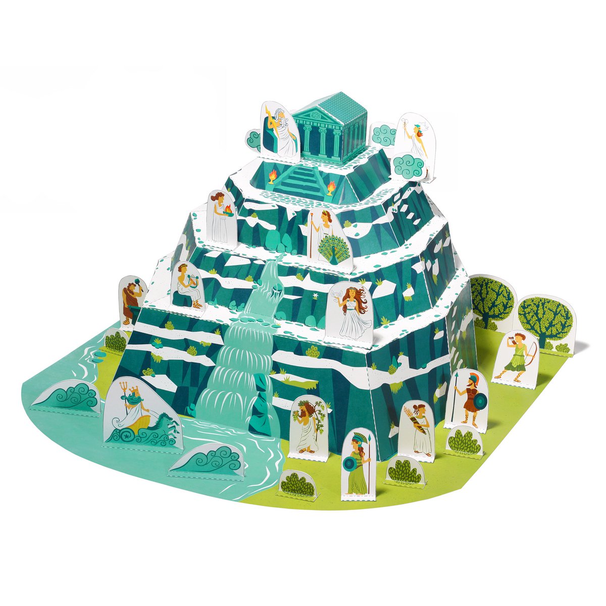 Jouet en papier Mont Olympe