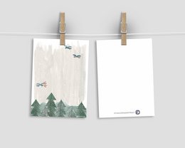 Postkarte - Serie 'Weihnachten' - 'In den Wald'