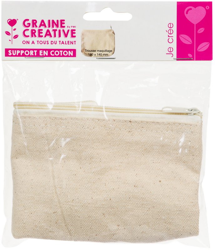 COTTON MAKE UP BAG 180x140mm -