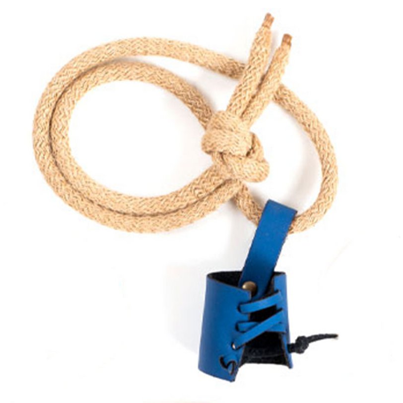 GLADIO BLUE LEATHER POUCH - ST063B