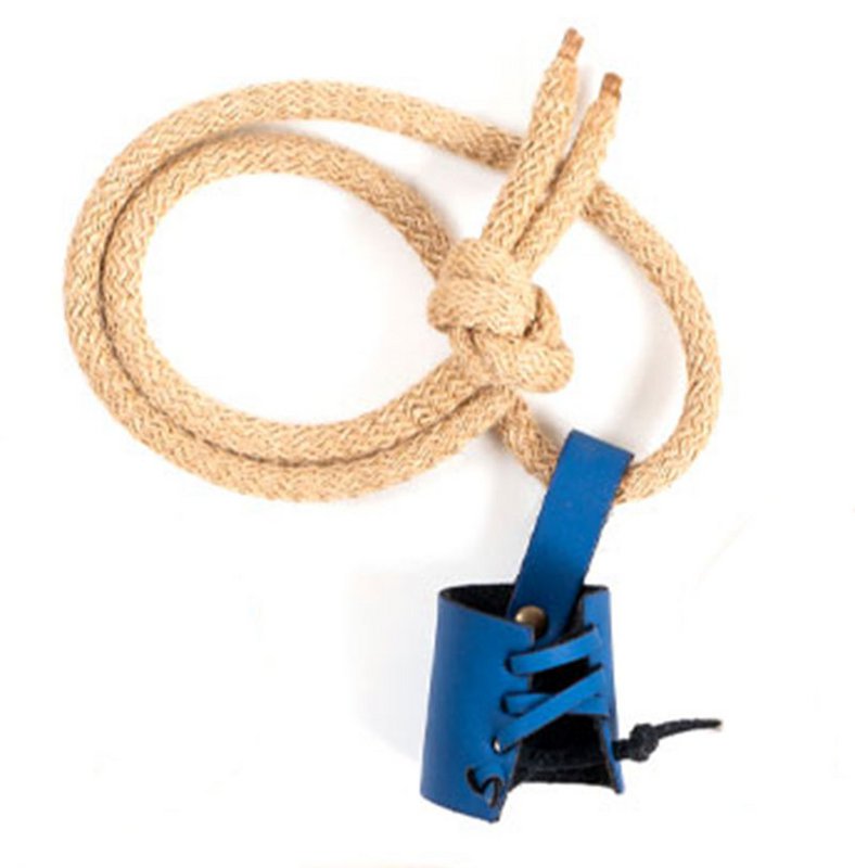 GLADIO BLUE LEATHER POUCH - ST063B