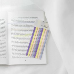 Golden Amethyst | Ordinate Lange Seitenmarker Transparente Haftnotizen Sticky Notes Bunte Seitenmarkierungen Klebrige Index-Register für Annotieren Bücher,Highlighter Strips zum Hervorheben