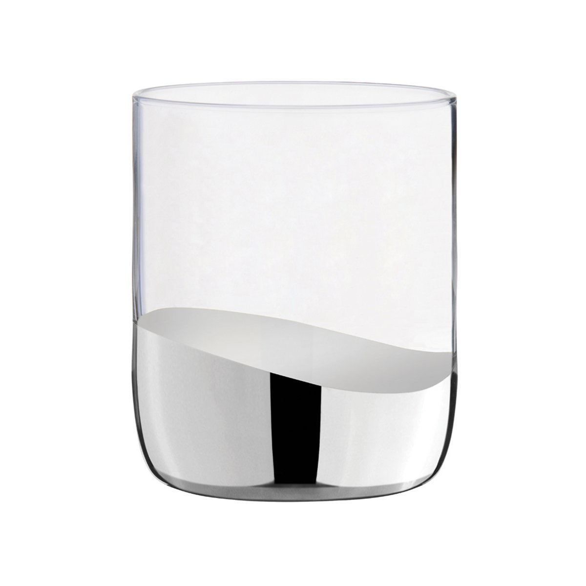Set of 2 Wave Silver DOF Tumblers