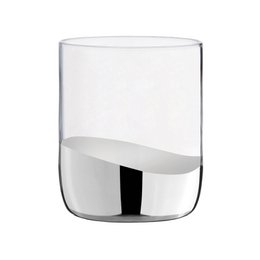 Set of 2 Wave Silver DOF Tumblers