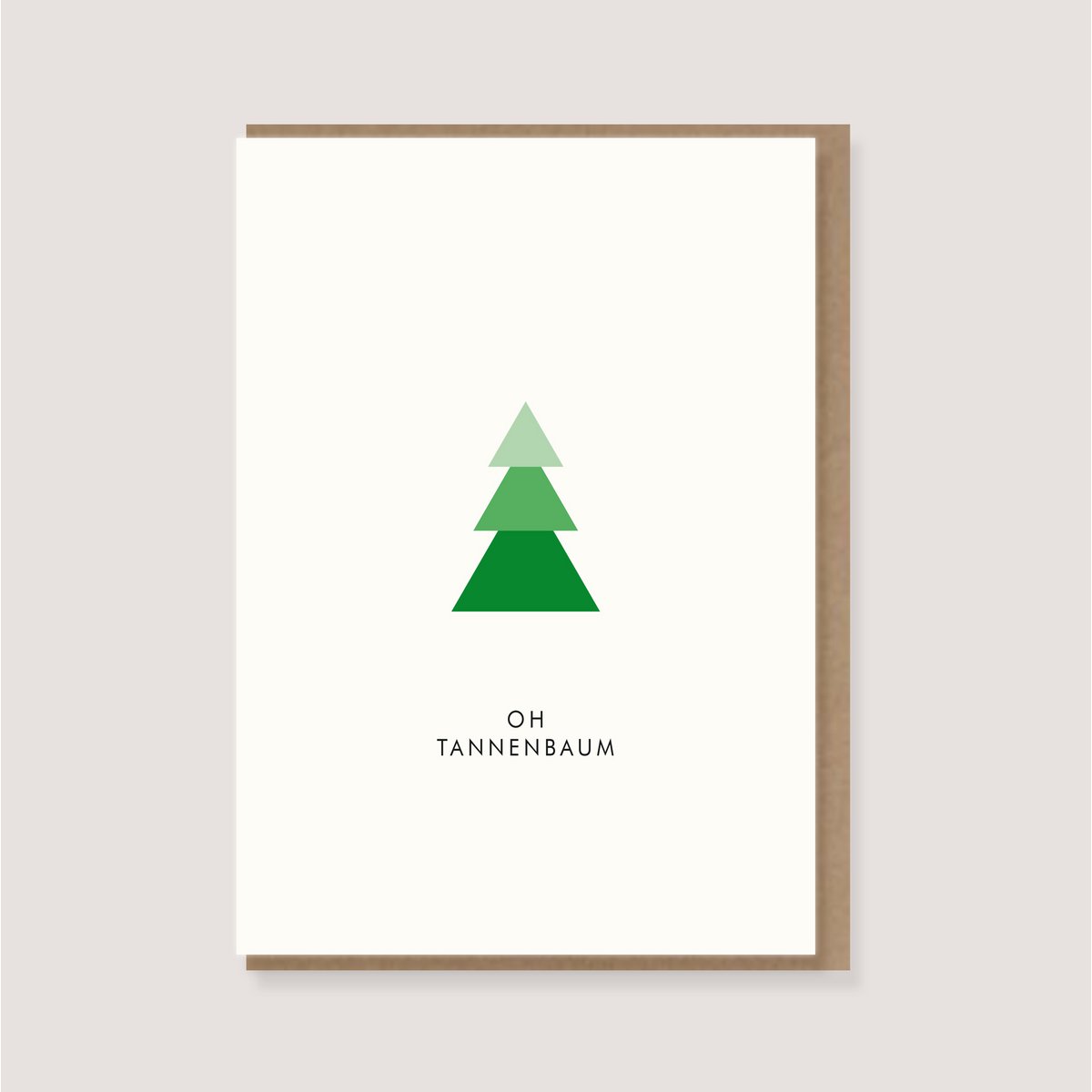 Klappkarte mit Umschlag - "Oh Tannenbaum"