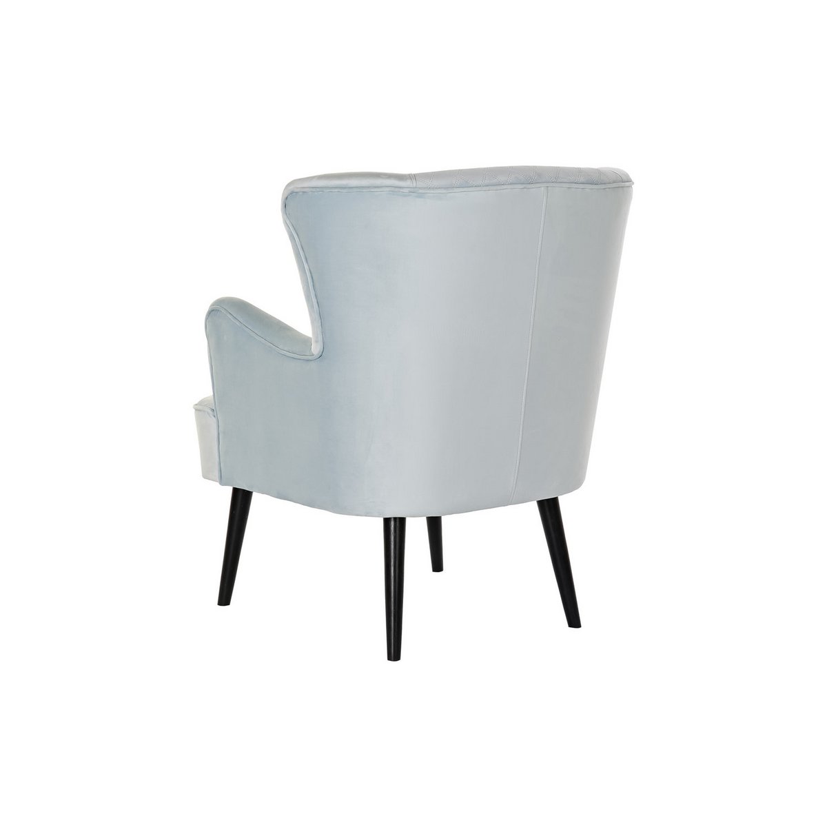 POLTRONA IN METALLO POLIESTERE 76X76X82 AZZURRO MB190879
