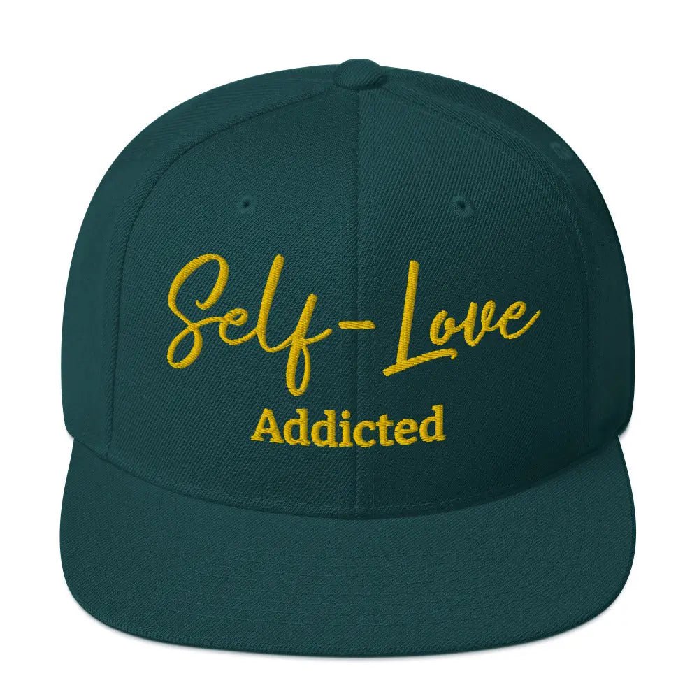 Chapeau Snapback Self Love Addicted avec broderie