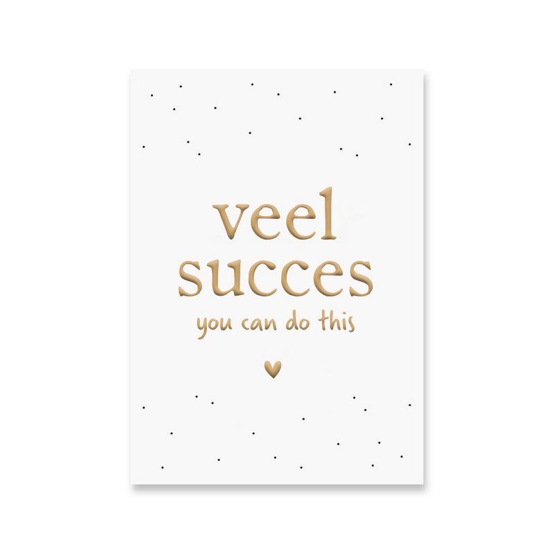 Kort succes | Guld folie