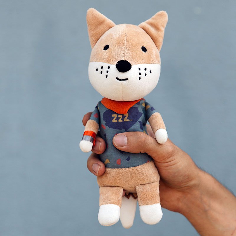 Freely playable music box Peter the fox - gift set