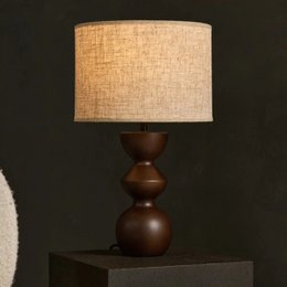 Lampada da tavolo Kai Marrone Scuro