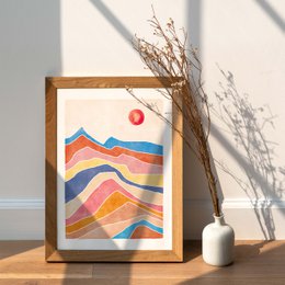 Art Print "Colorful Landscape" | abstract | different sizes