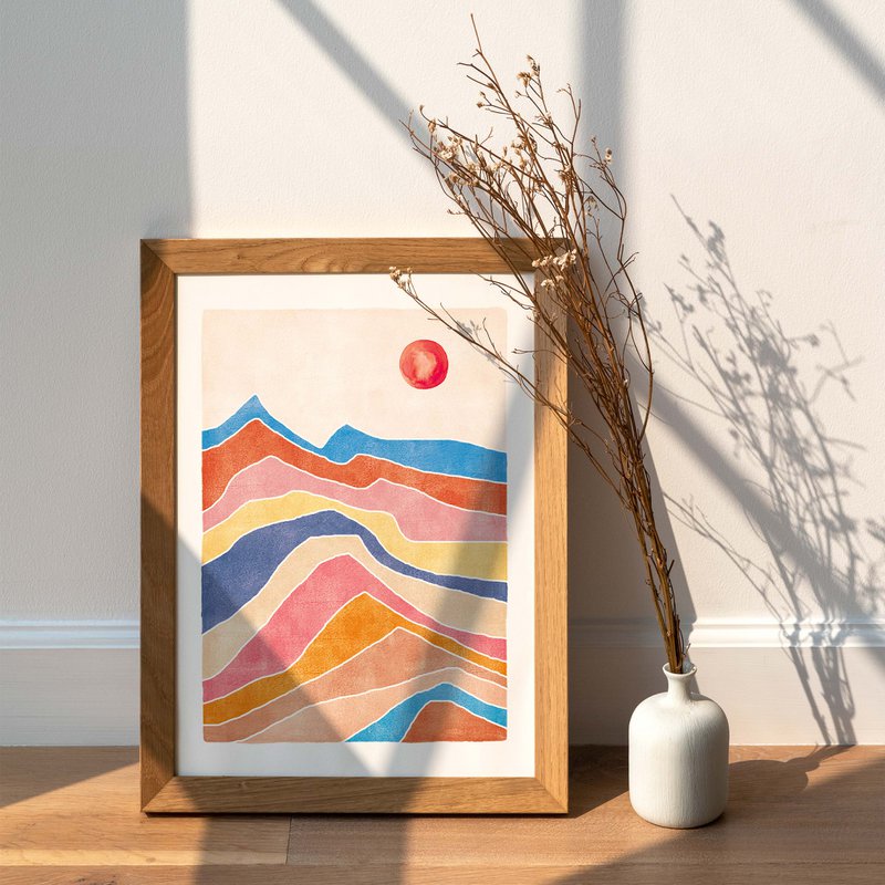 Art Print "Colorful Landscape" | abstract | different sizes