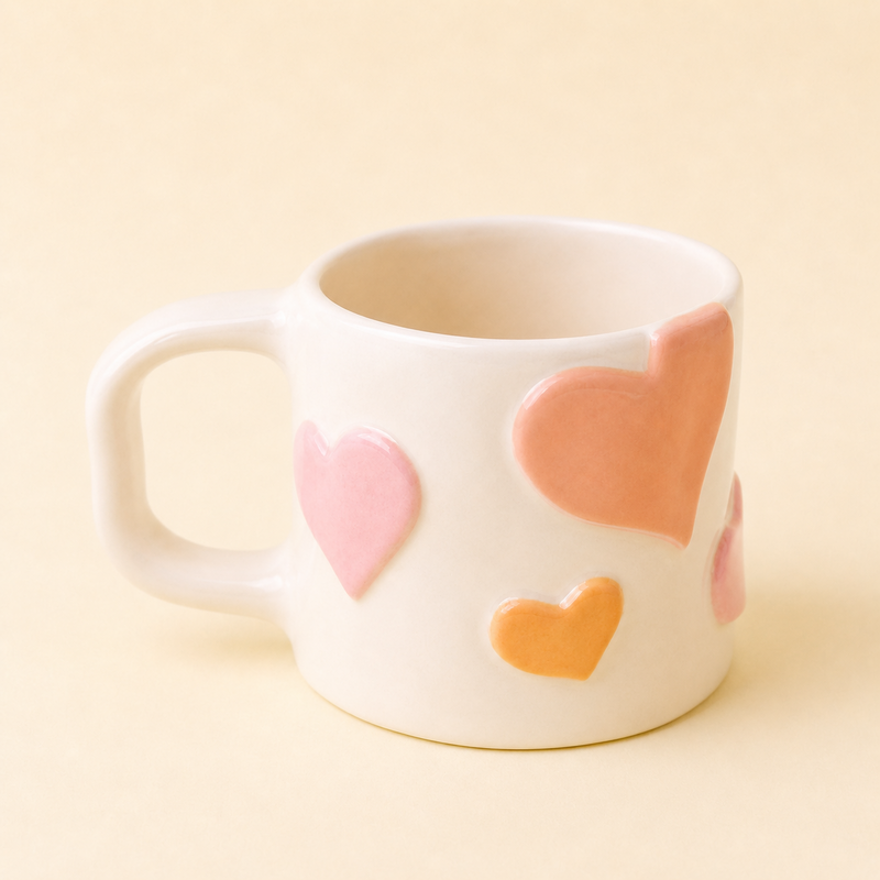 BAE Mug – Handmade Ceramic Heart Mug 400 ml – Made in Spain