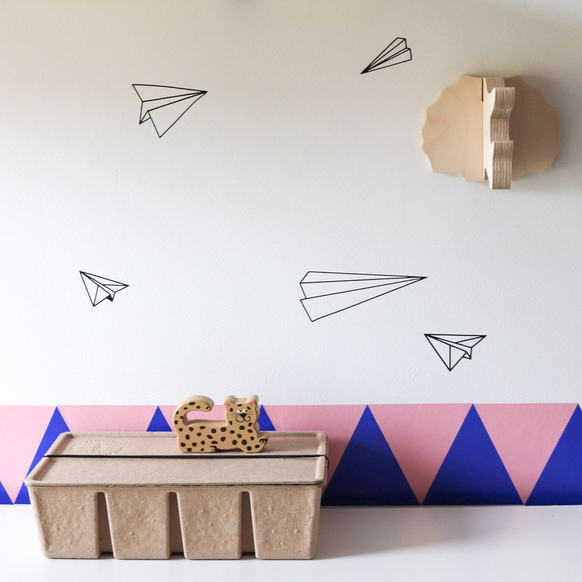 Sticker mural avion