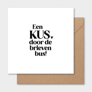 Double card | A kiss through the letterbox