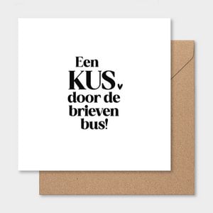 Double card | A kiss through the letterbox