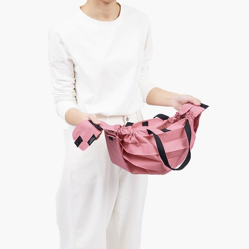 Sac shopping pliable compact Shupatto taille L - Pêche (Momo)
