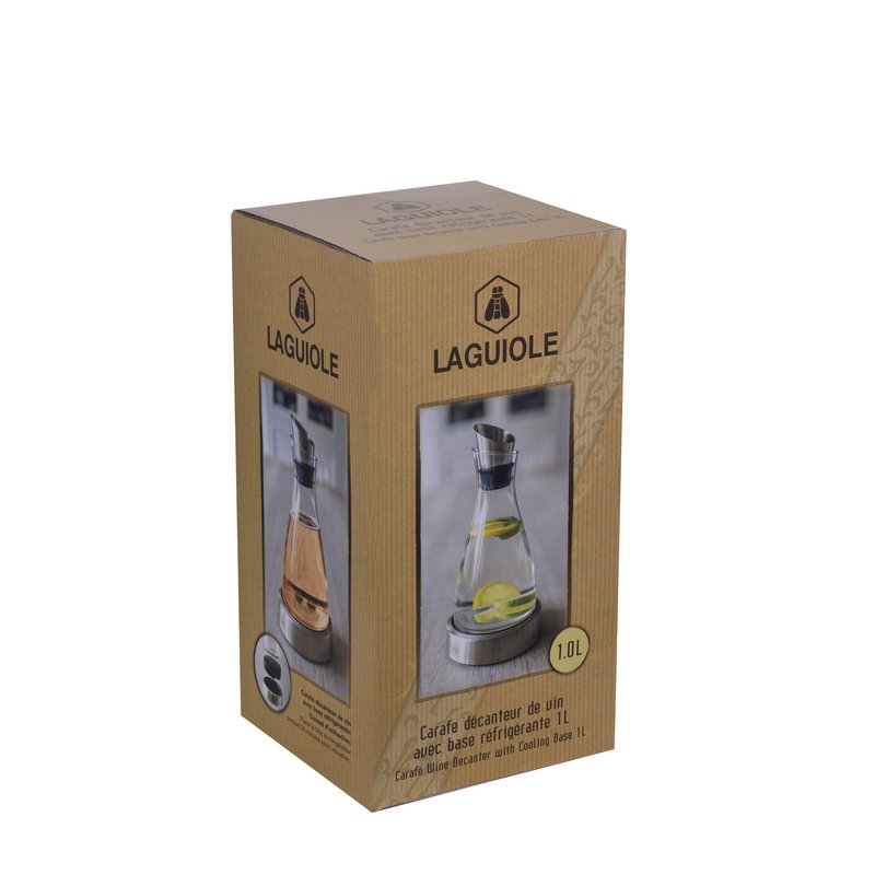 Carafe in glass 1.78ml, 22x12 cm