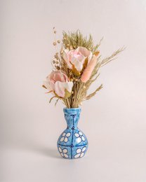 Hand-Painted Ceramic Vase - Set of 3, 4-inch Tall