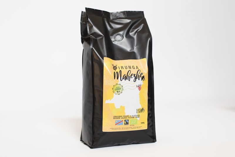 Økologisk & Fairtrade MAHESHE Kaffe 1 Kg Premium bønner