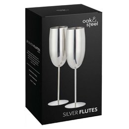Champagne Flute Silver 2x28.5cl