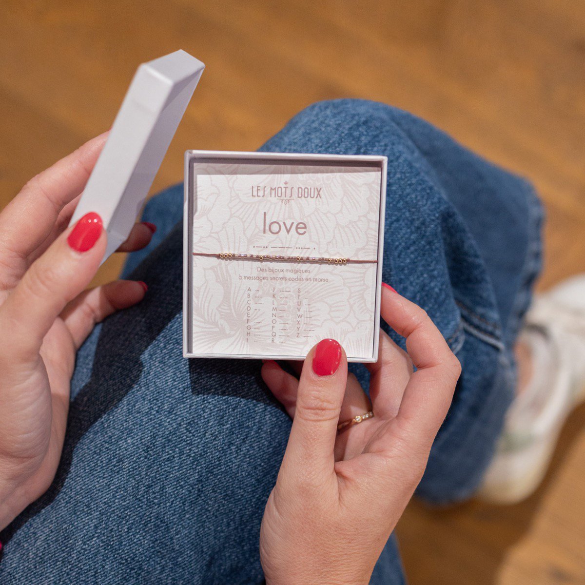 Morsecode armband: liefde