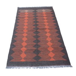 Tapis Kilim Framboise Glacé Moderne