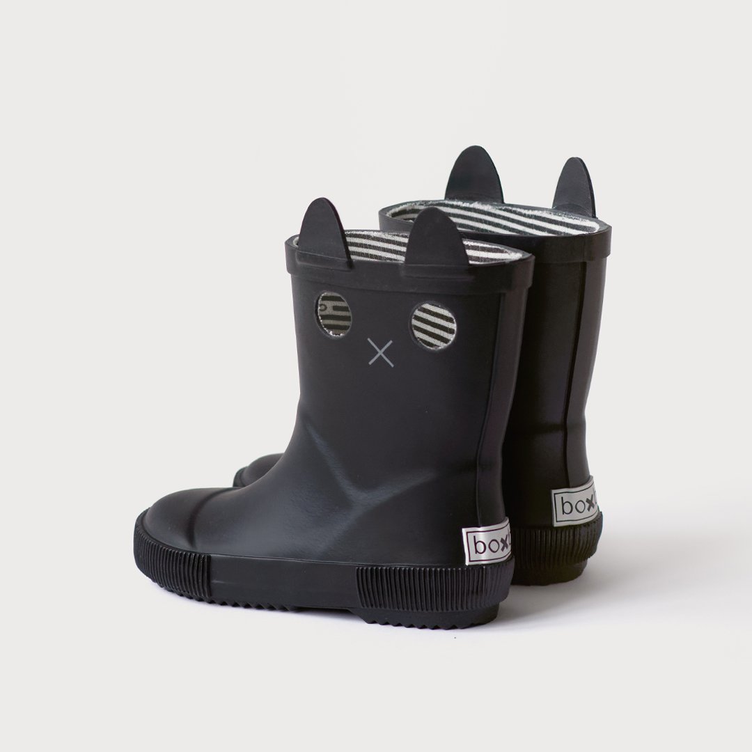Botas de lluvia para niños LOOKICAT Negro