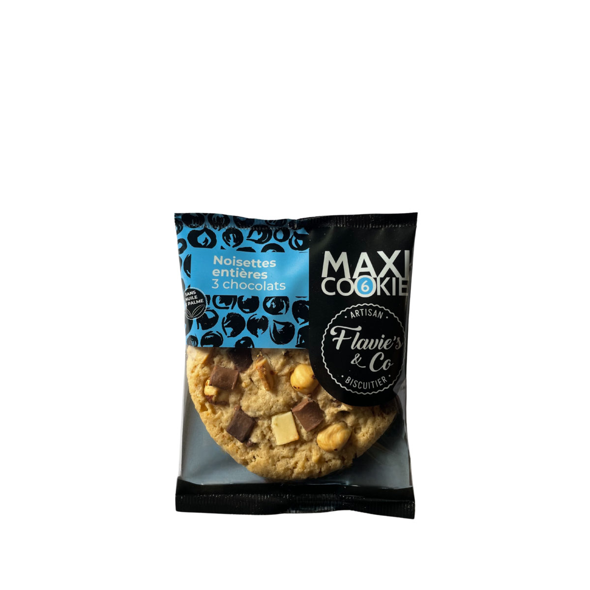 Maxi Cookie noisettes entières - 3 chocolats