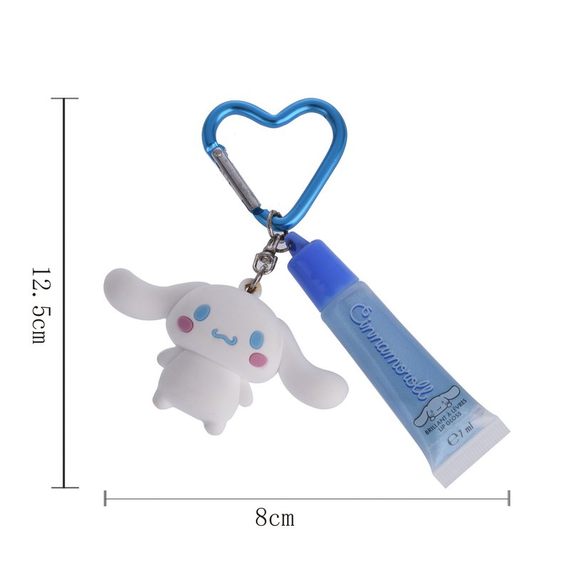 Cinnamoroll Lip Gloss 7 ml med 3D nøglering