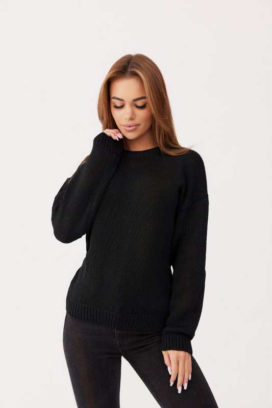 CHIARA sweater – 100% merinould – sort