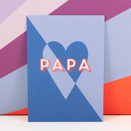 Postcard Papa from Recycling paper