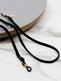 Noir minimaliste | Cordon à lunettes unisexe