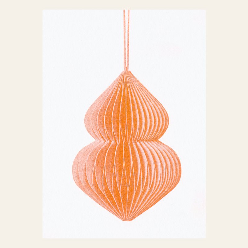 Postcard Risogramma - Gioielli Orange - Din A6