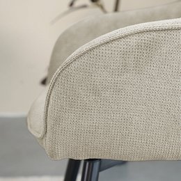 Sienna fauteuil [set van 2] [linnenstof] [360 graden draaibare voet]