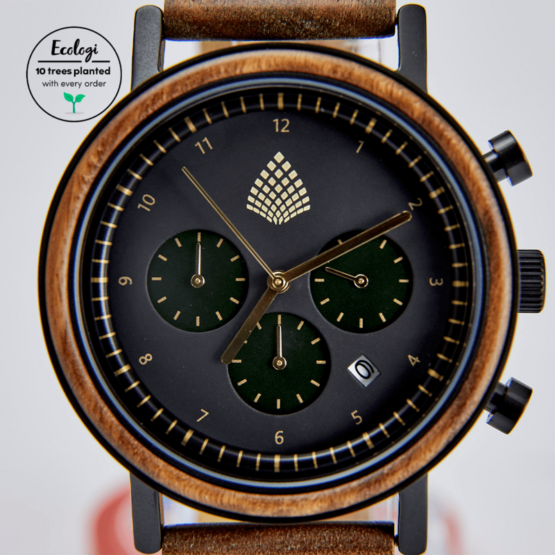 Mens Watches, Wooden Eco Watch, Handmade Watches, Sustainable Watch, Wood Wrist Watch, Brown Wristwatch, Analog Hand Watch ~ The Cedar