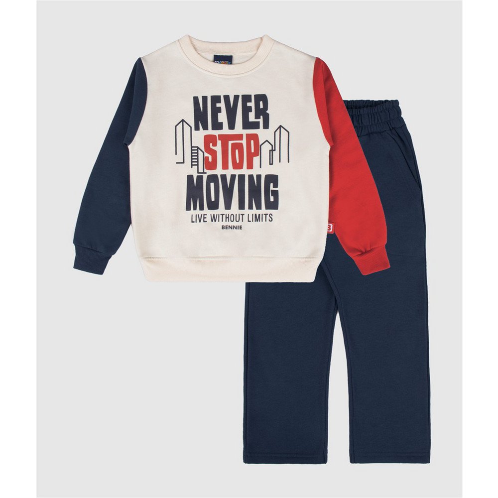 Set aus Sweatshirt und Hose im Urban-Farbblock-Design