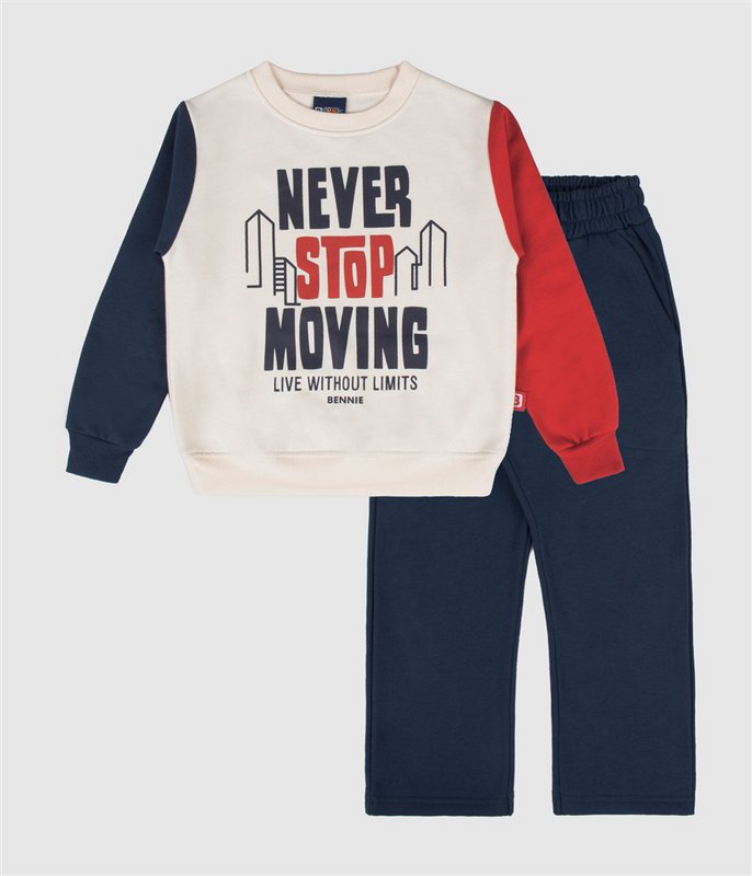 Set aus Sweatshirt und Hose im Urban-Farbblock-Design