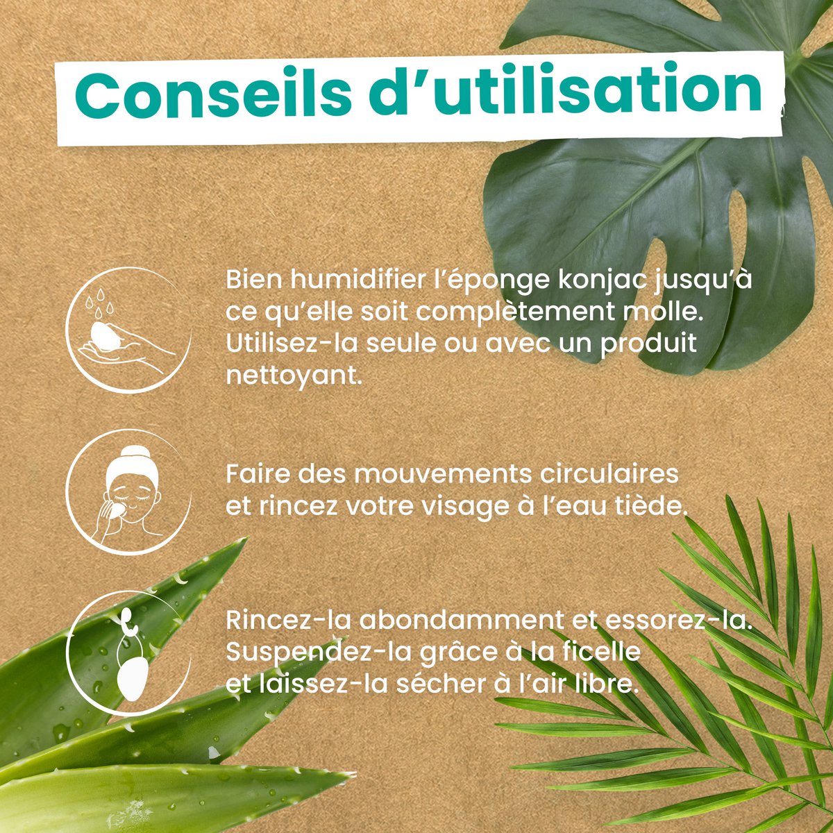 Konjac Sponge 100% natuurlijk gezicht