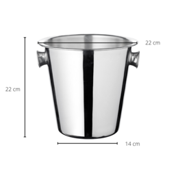 Champagne Kühler Joey Sæt med 3, Ø 21 cm, Edelstahl